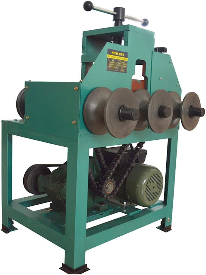 HayWHNKN Electric Tube Roller Bender Electric Pipe Bender Multi-function Pipe Bender Machine Pipe Tube Bender for Circular Square Tube Bending 110V
