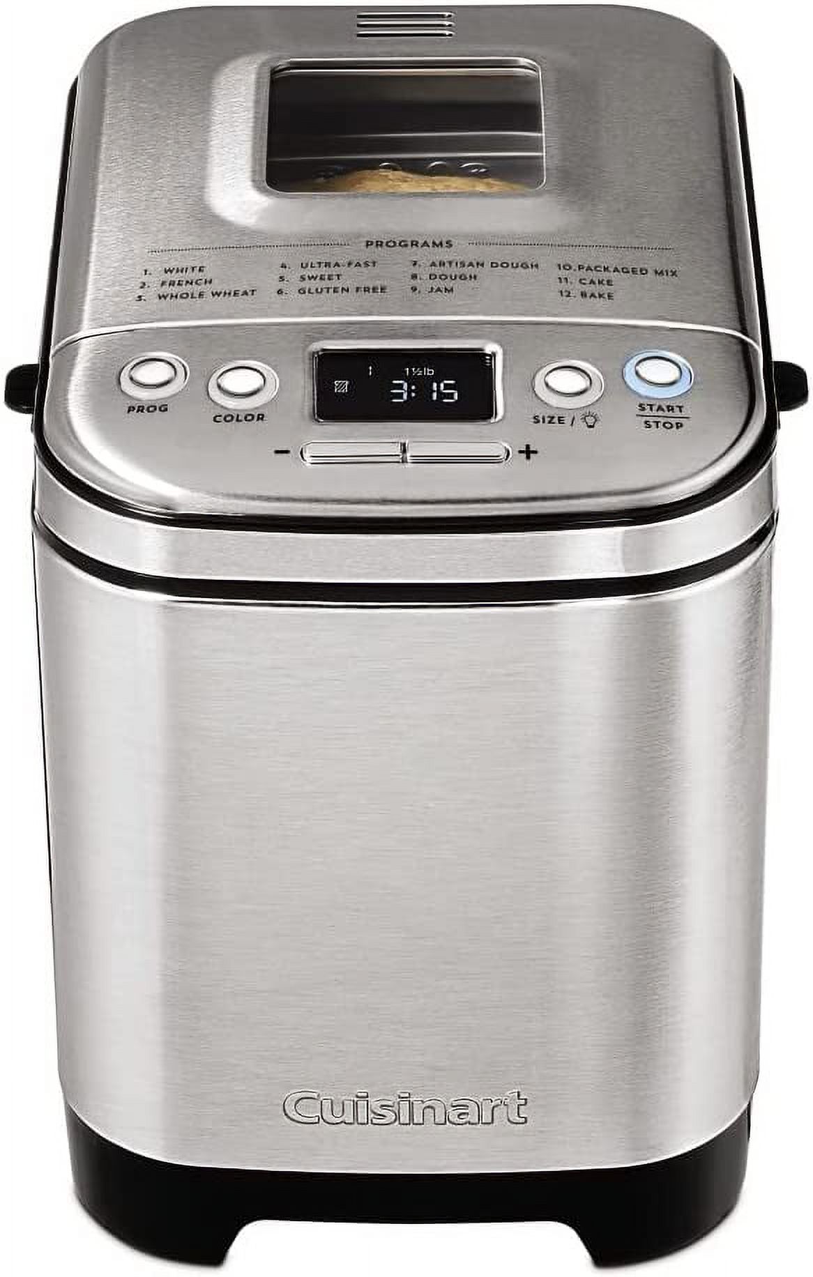 YONG Bread Maker Machine, Compact and Automatic, Customizable Settings, Up to 2lb Loaves, CBK-110P1, Silver,Black & Baking Sheet, 17 Inch Sheet Pan for Baking, Bronze, AMB-17BSBZ