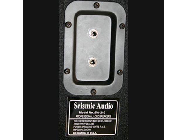 Seismic Audio - 210 Bass Guitar Speaker Cabinet PA DJ 400 Watts 2x10 Pro