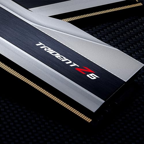 G.SKILL Trident Z5 Series (Intel XMP 3.0) DDR5 RAM 32GB (2x16GB) 6000MT/s CL36-36-36-96 1.35V Desktop Computer Memory UDIMM - Metallic Silver (F5-6000J3636F16GA2-TZ5S)