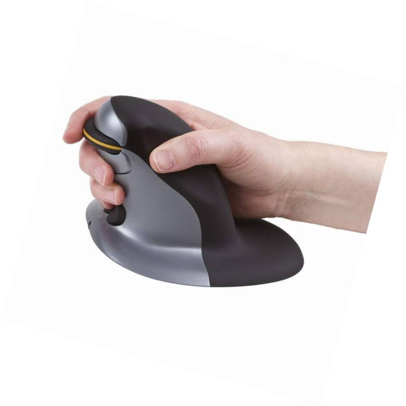 Posturite Penguin Ambidextrous Vertical Mouse, Large Wireless
