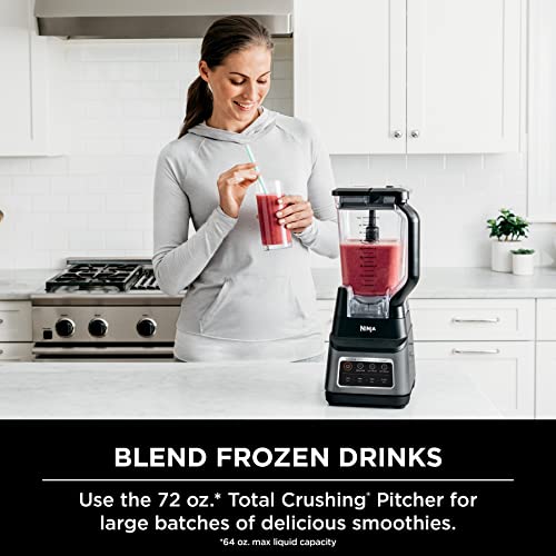 Ninja BN751 Professional Plus DUO Blender, 1400 Peak Watts, 3 Auto-IQ Programs for Smoothies, Frozen Drinks & Nutrient Extractions, 72-oz. Total Crushing Pitcher & (2) 24 oz. To-Go Cups, Black