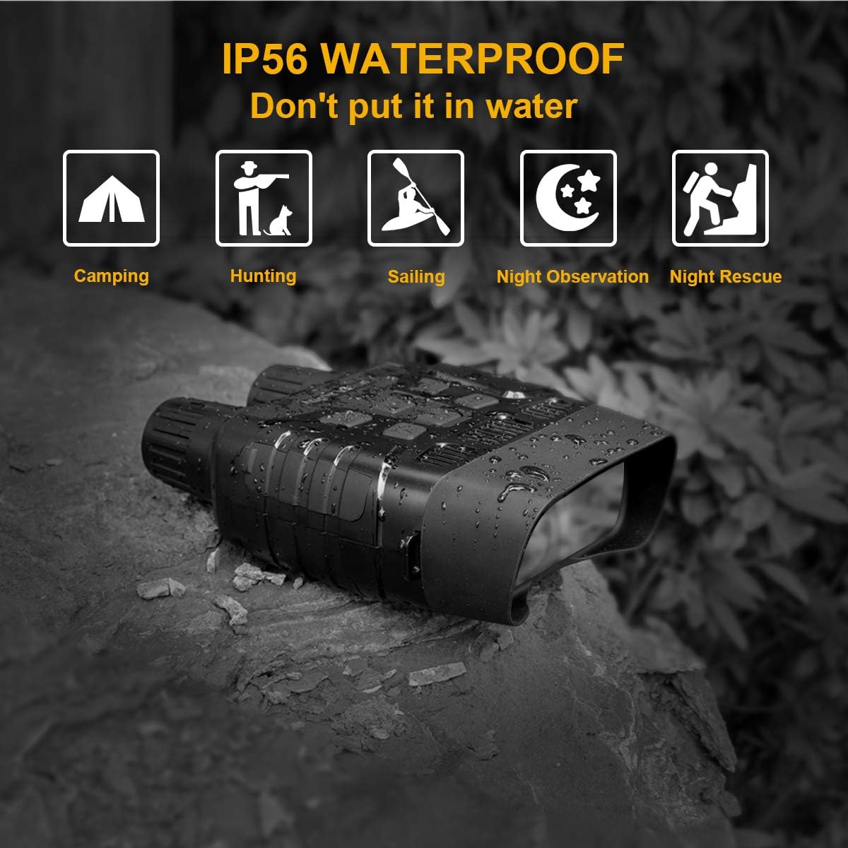 Night Vision Goggles, Night Vision Binoculars for Camping and Hunting, Digital Infrared can Take HD Image & 960p Video from 984ft Total Darkness, with 32G Memory Card and 6 AA Alkaline Batteries