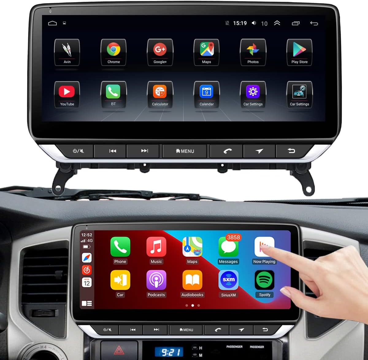 Radio for Toyota Tacoma Android Stereo 2005-2015 IPS 10.25inch Touch Screen 4G RAM 64G ROM Build in Wireless carplay 4G LTE Free Camera