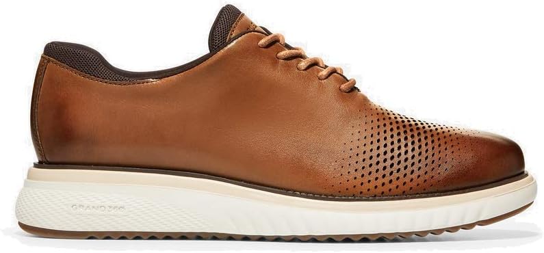 Cole Haan Zerogrand Eon Wing Oxford British Tan/Dark Roast/Brazilian Sand 7 D (M)
