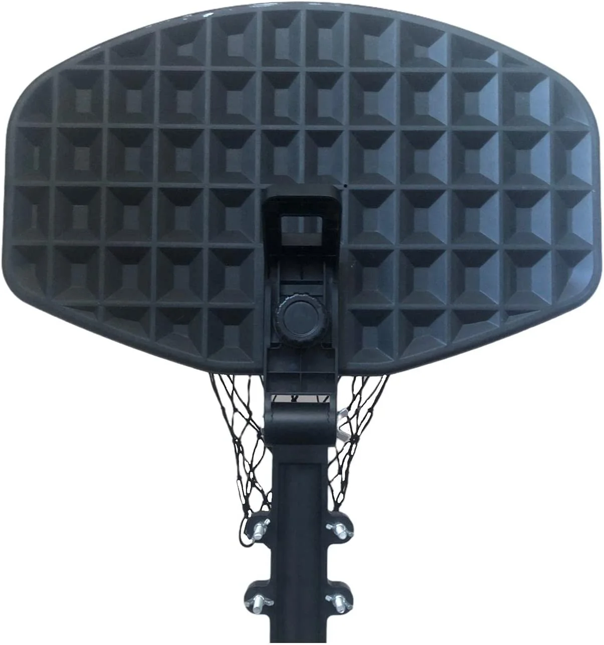 Basketball Hoop for Trampoline Basketball Backboard Toy Outdoor Sports Basketball Frame Trampoline Attachment for Curved Pole Outside Garden