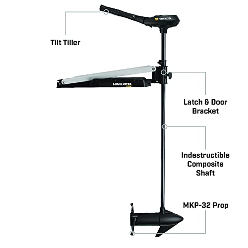 Minn Kota Edge Bow-Mount Electric Trolling Motor with Hand/Tiller Control, 45 Lb. Thrust, 45 In. Shaft, Freshwater