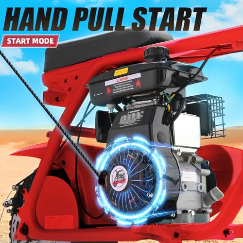 Mini Bike, Gas Dirt Bike, Minibike, Gas Powered Mini Bikes for Adults, 99cc-4 Stroke Pit Bike with Led Light, Min Dirtbike, Motorcycle Max Load 200 Lbs, Max Speed 28 Mph, Age13+