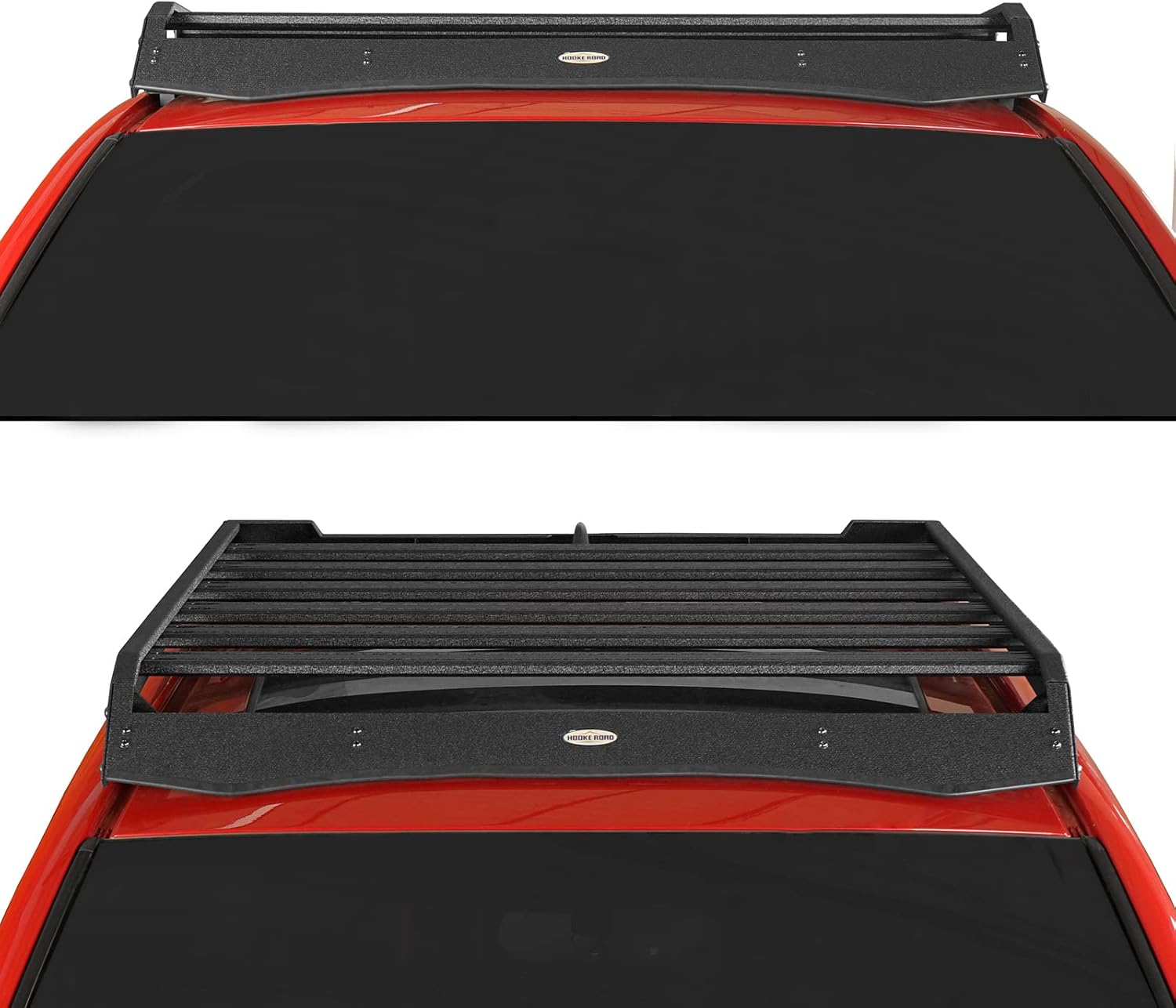 Hooke Road Tacoma Double Cab Roof Rack Top Basket Luggage Storage Cargo Carriers for 2005-2023 Toyota Tacoma 2nd 3rd Gen Pickup (Double Cab Only)