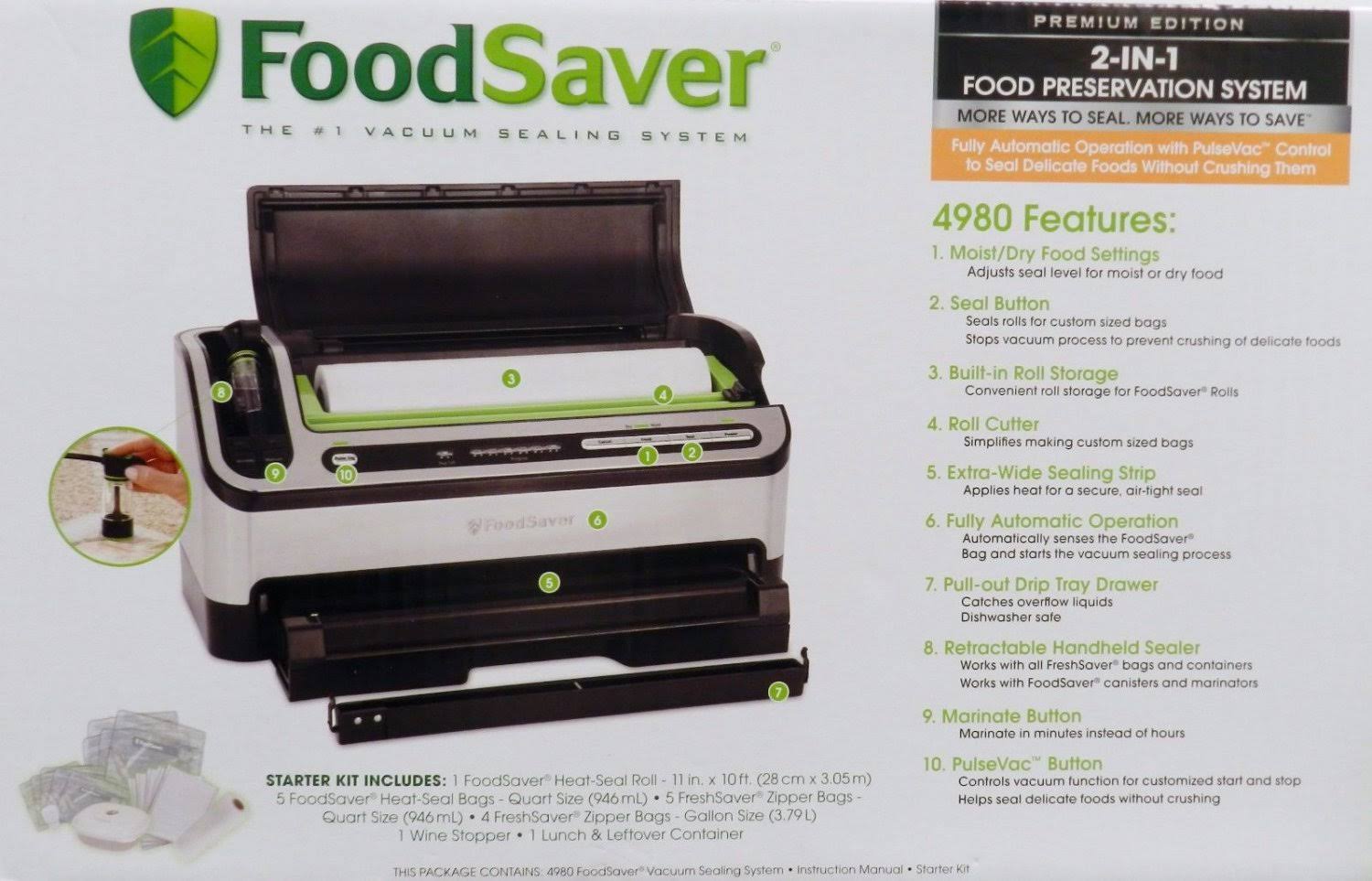 Foodsaver 4980 2-in 1 Vacuum Sealing System (Standard)