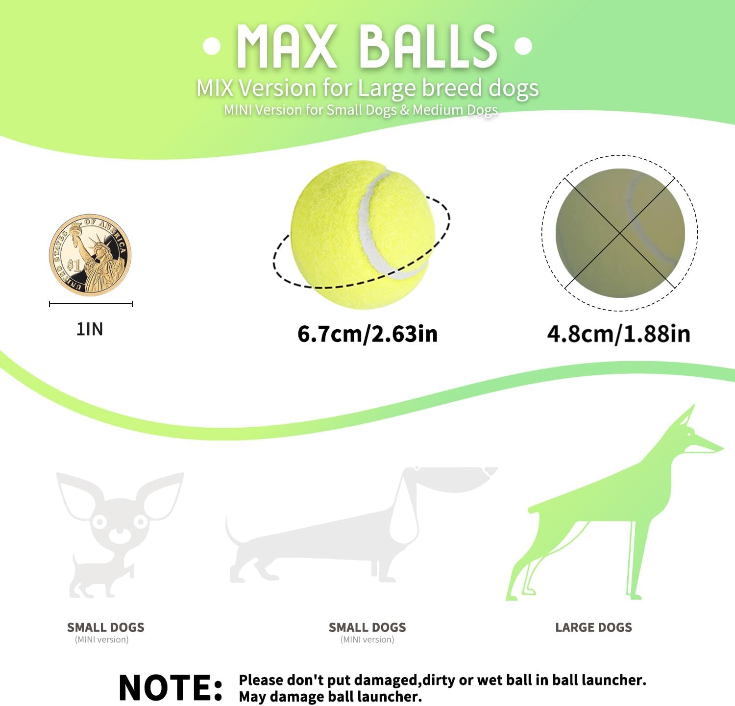 ALL FOR PAWS Automatic Ball Thrower for Dogs, Interactive Dog Ball Launcher Machine, rechargeable Fetch Toy with 3 Tennis Balls Included, Adjustable Launch Distance, Ideal for Medium and Large Dogs