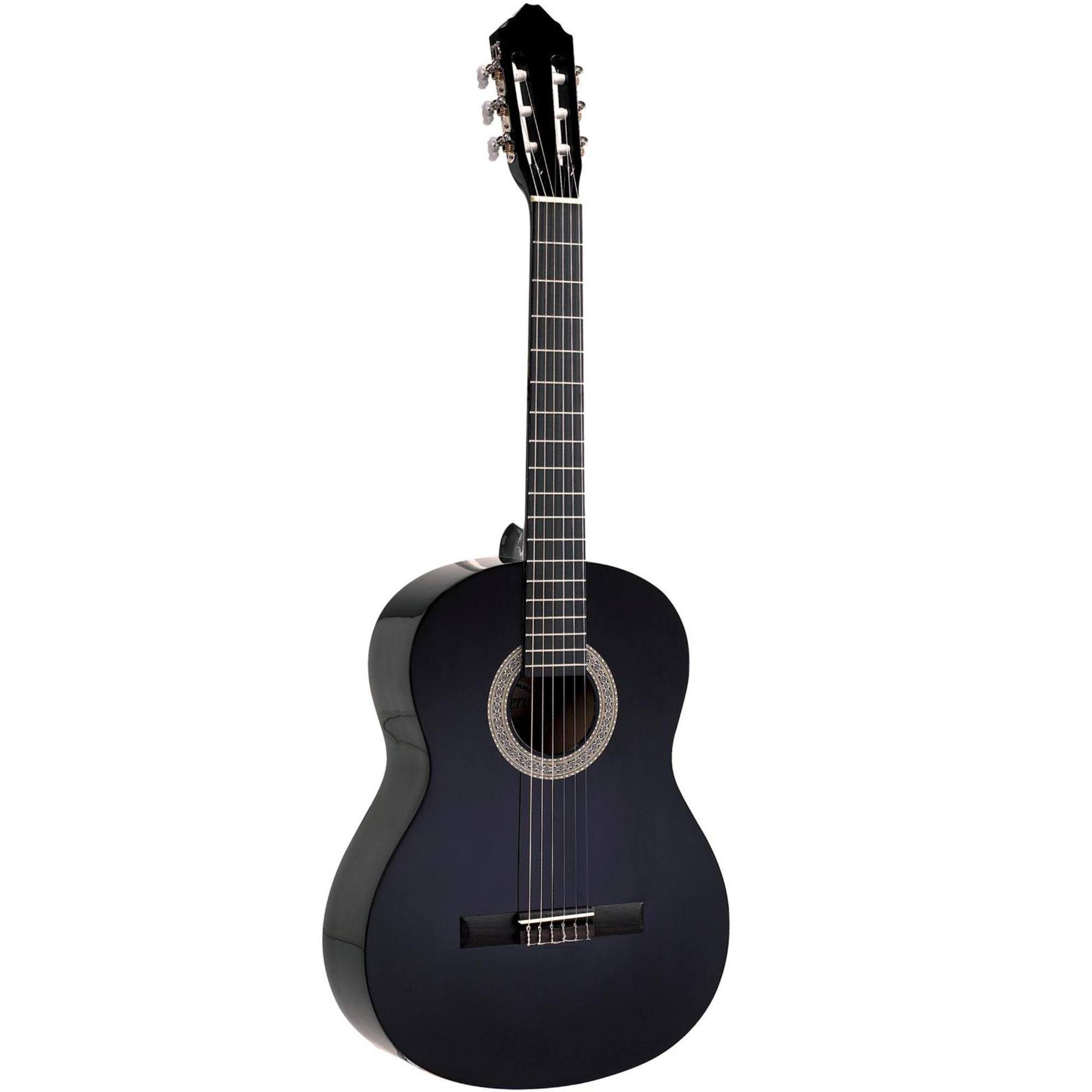 Lucero LC100 Classical Guitar, Black
