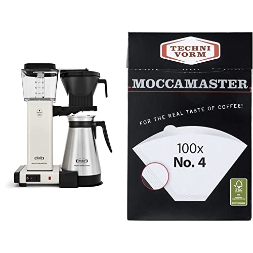 Technivorm Moccamaster 79317 KBGT thermal Carafe 10-Cup Coffee Maker 40 Ounce, Stone Grey 1.25l