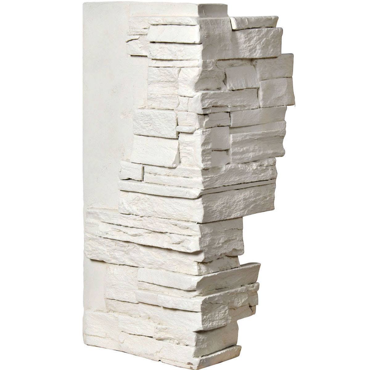 Ekena Millwork C201NRDW 12x22W Board Side u0026 11x22W Finger Side x 25x22H x 1 1/2x22D Dry Stack Endurathane Faux Stone Outer C