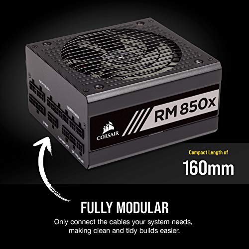 Corsair RMx Series, RM1000x, 1000 Watt, 80+ Gold Certified, Fully Modular Power Supply (CP-9020094-NA)