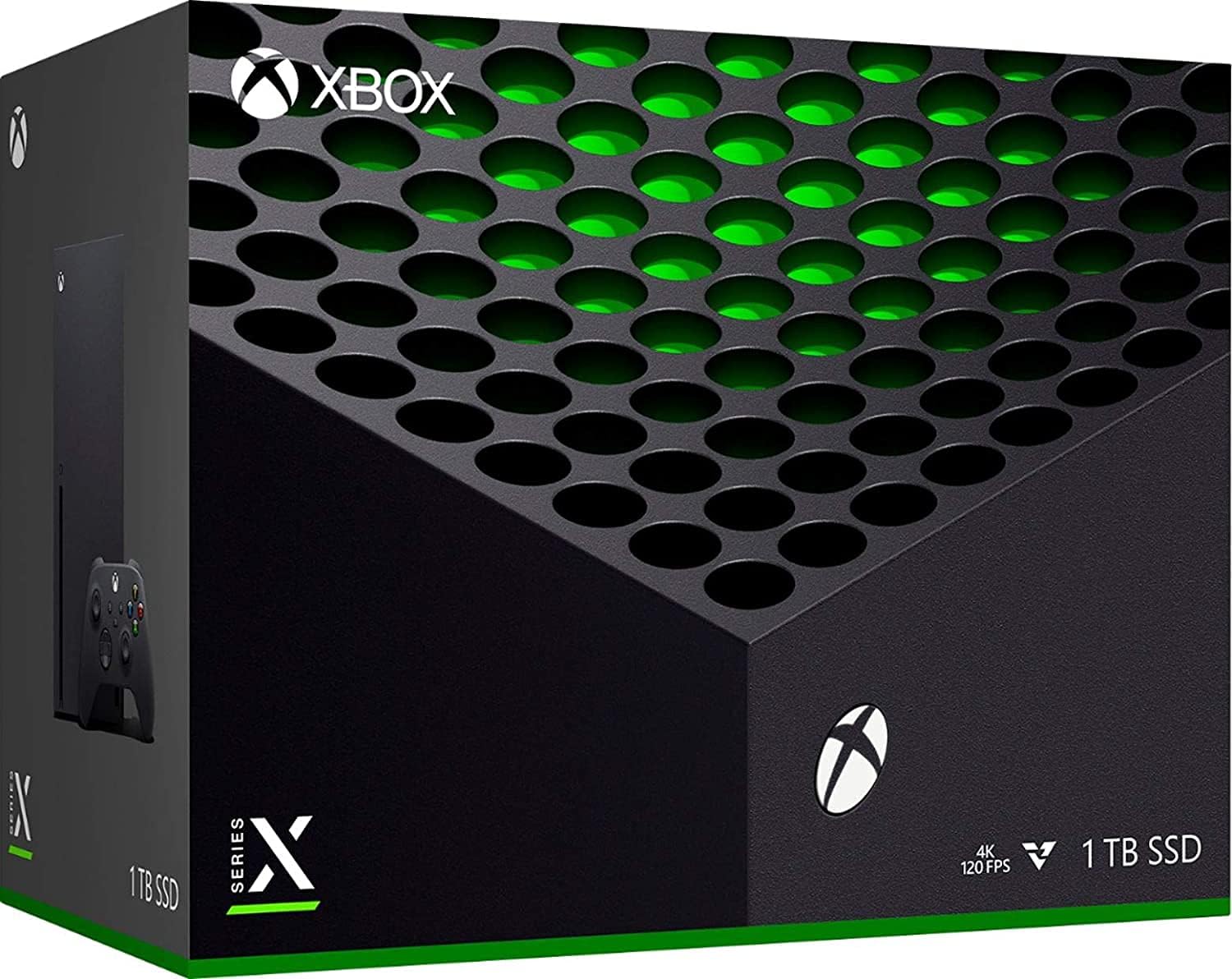 Newest X-B.o.x Series X_1TB SSD Video Gaming Console with One Wireless Controller, 16GB GDDR6 RAM, 8X Cores Zen 2 CPU, RDNA 2 GPU, 4K UHD Blu-Ray, 8K HDR, WiFi - 2-Week K.G. Support