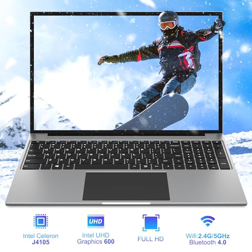 Laptop 16 Inch, 16GB DDR4 512GB SSD, Quad Core N CPU(Up to 2.9GHz), FHD IPS 1920x1200 Display, Notebook Computer with 2.4G+5G WiFi, BT4.0, 38WH Battry, Cooling System, Numeric Keypad, 4 Speakers.