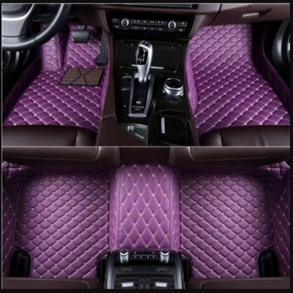 NYMCAR Custom car Floor Mats for BMW 1,2,3,4,5,6,7,8 Series X1,X2,X3,X4,X5,X6,X7,Z4 2000-2022 Car Full Coverage All Weather Pads Protection Non-Slip Leather Floor Liners (Black Blue)