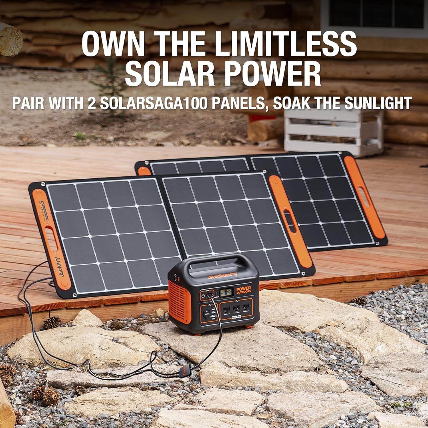 Jackery Portable Power Station Explorer 1000, 1002Wh Solar Generator (Solar Panel Optional) with 3x110V/1000W AC Outlets, Solar Mobile Lithium Battery Pack for Outdoor RV/Van Camping, Emergency (Renewed)