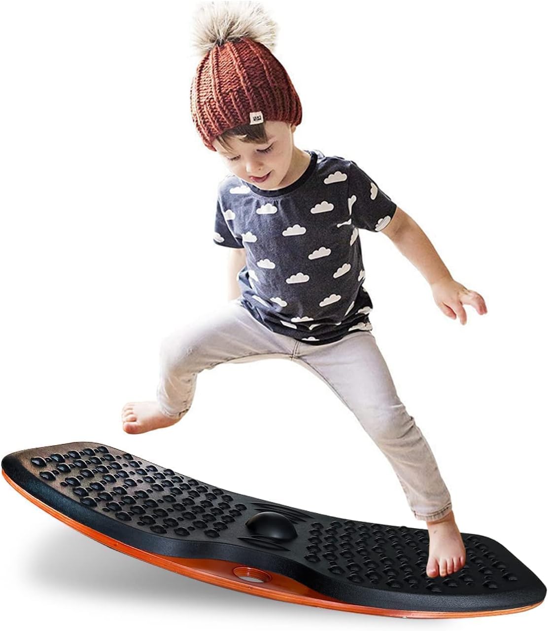 ZEALTOP Standing Desk Balance Board Anti Fatigue Standing Desk mat Wobble Board Rocker Board Comfort Mat for Office Kitchen (Large Size) Pack of 2