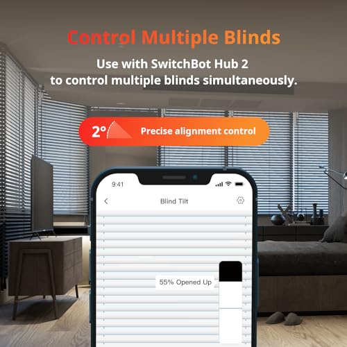 SwitchBot Blind Tilt 1 Pack and 3+1Hub 2 Kit