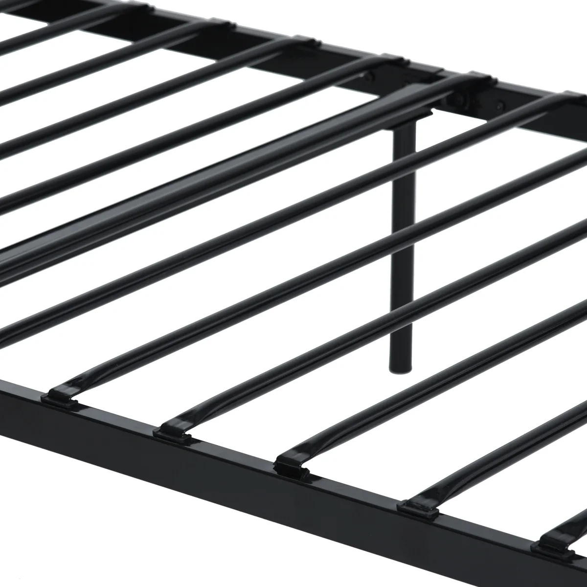 Teledu Metal Single Bed/Metal Platform Bed Frame/Foundation (Black)