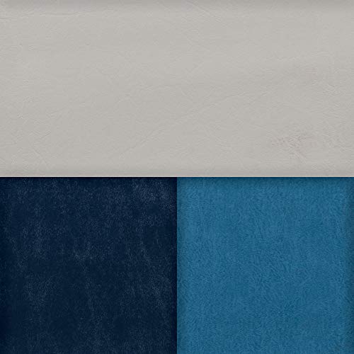 Wise 8WD95-1011 Deluxe Series 28" Pontoon Bench Seat Cushion Set (Base #8WD95-1B-221 Required to Complete), Grey/Navy/Blue