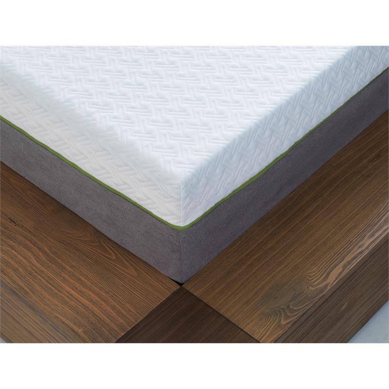 Pemberly Row Copper Twin Long Premium Memory Foam Mattress in White