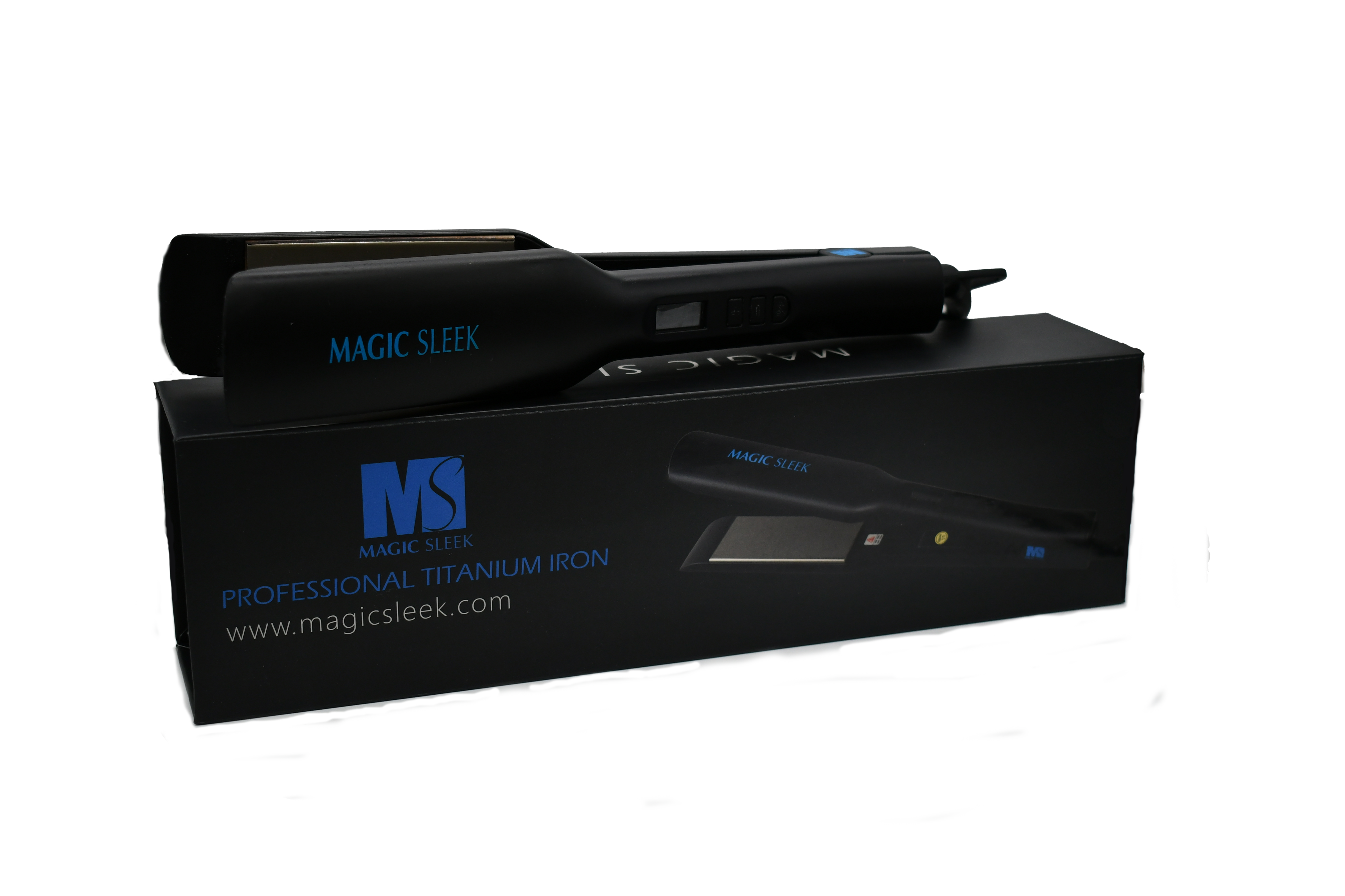Magic Sleek Professional Titanium Flat Iron | Hair Straightener |  1.75 Inch