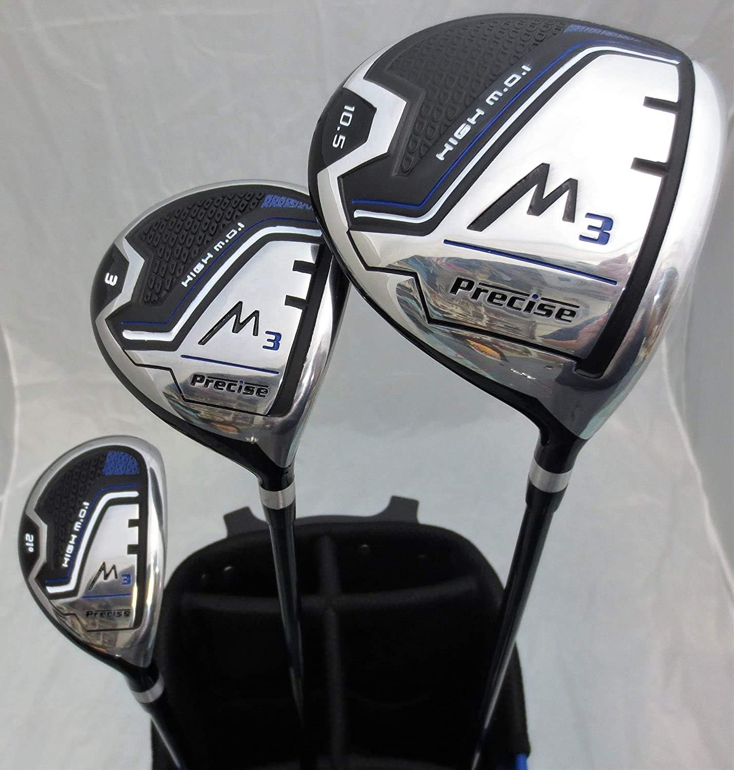 Tall Mens Complete Golf Set Clubs Fits Men 6'0"- 6'6" Tall Driver, Fairway Wood, Hybrid, Irons, Putter, Stand Bag