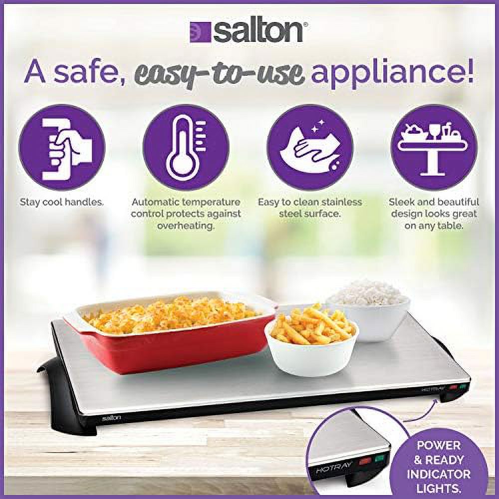 Cordless Warming Tray By | Large Electric Hot Plate | Cooking, Serving & Warming Tray | 23-3/4” X 11-3/4” Hot Plate