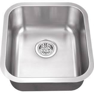 Platinum Sinks 16 x 18 18-Gauge Stainless Steel Undermount Bar Sink