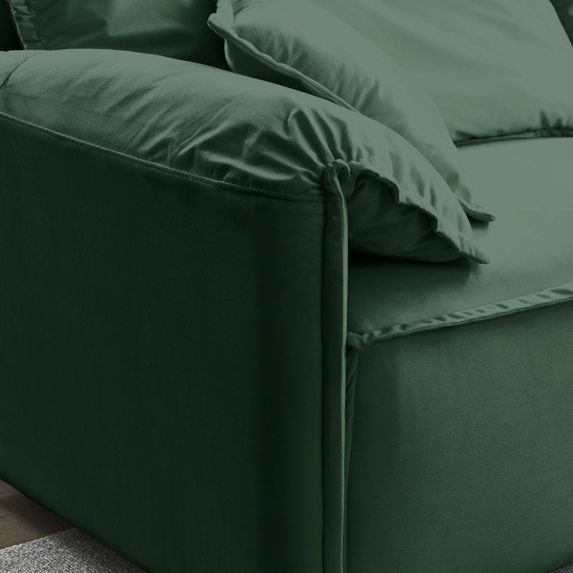 Luxury Modern Style Living Room Upholstery Sofa, velvet