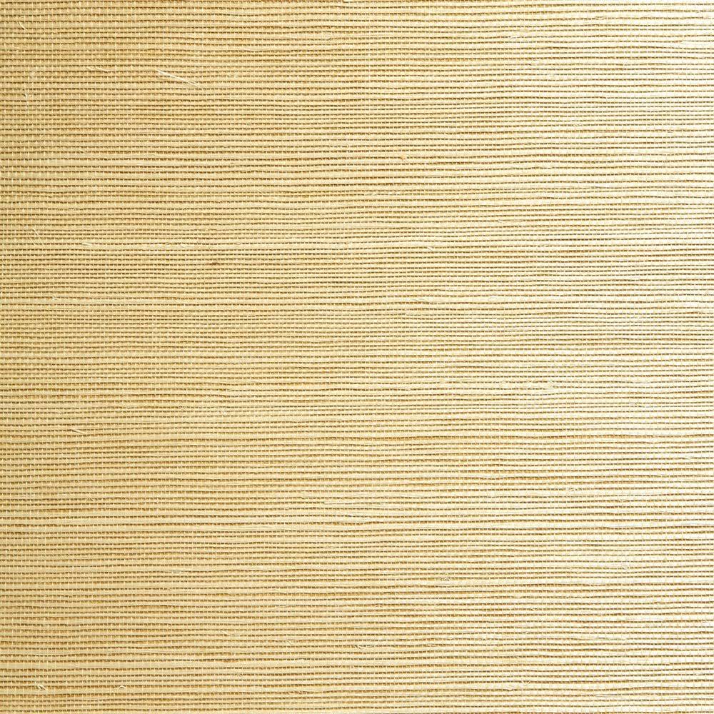 Kenneth James Xinmei Beige Grasscloth Wallpaper
