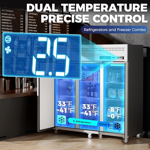 Coolski Commercial Refrigerator and Freezer Combo