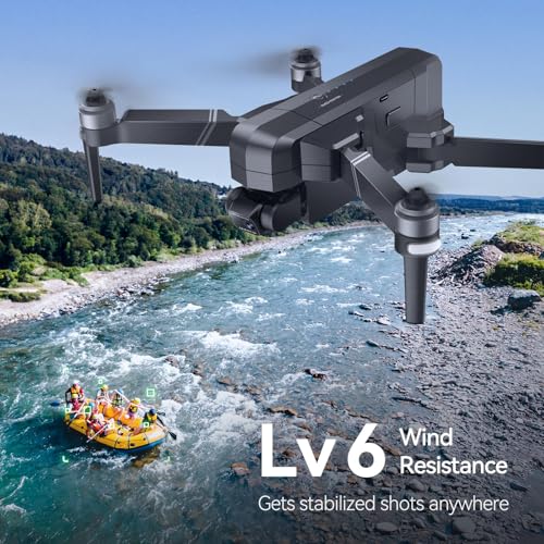 Ruko F11GIM2 Drones with Gimbal+EIS 4K Camera for Adults, 96 Min Long Flight Time 16404ft Long Range FPV, Auto Return Home with GPS, Level 6 Wind Resistance, Foldable Quadcopter