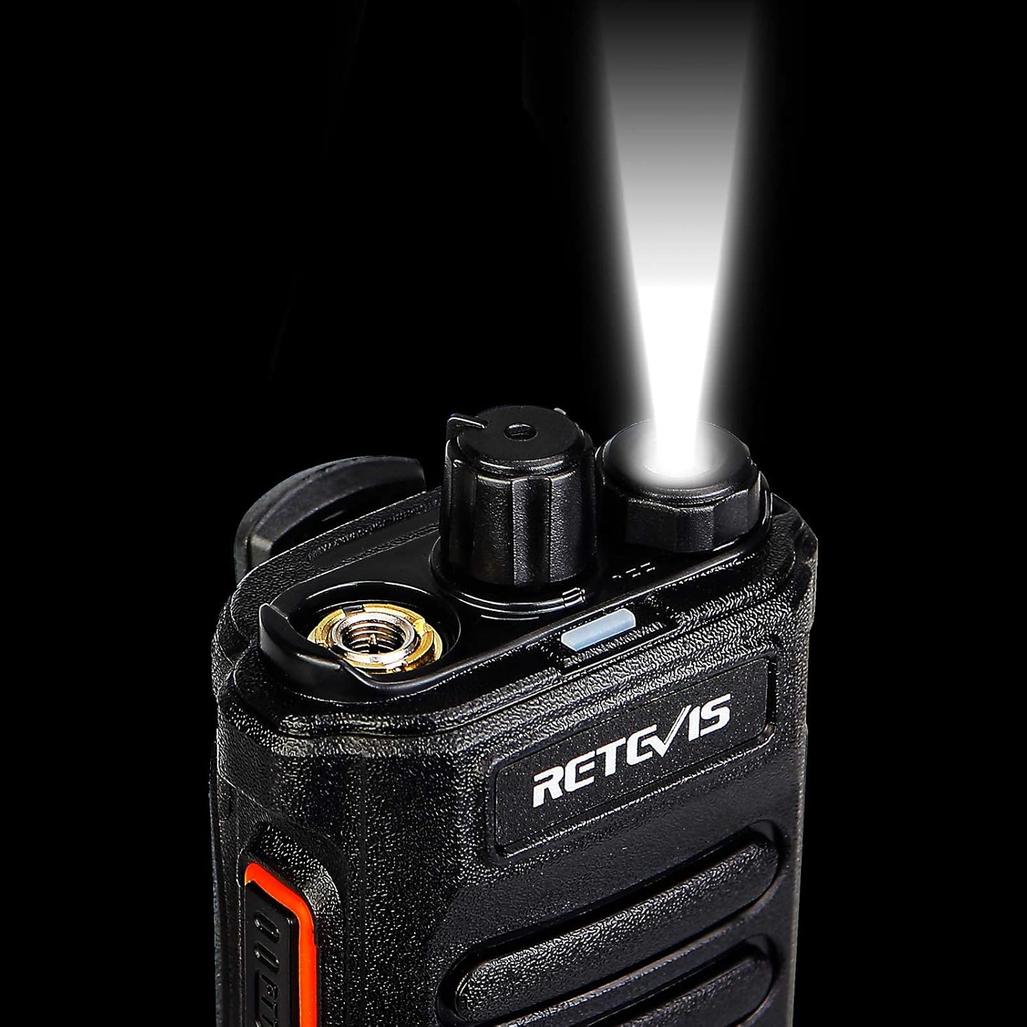 Retevis RT86 Two Way Radios Long Range Rechargeable,High Power Heavy Duty 2600mAh 2 Way Radios,Remote Alarm Walkie Talkies Adults with Shoulder Mic(4 Pack)