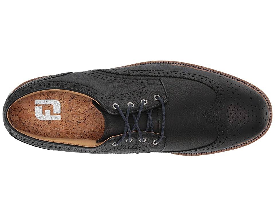FootJoy Men&s Club Casuals Wing Tip 79059 - Black - 11 - Medium