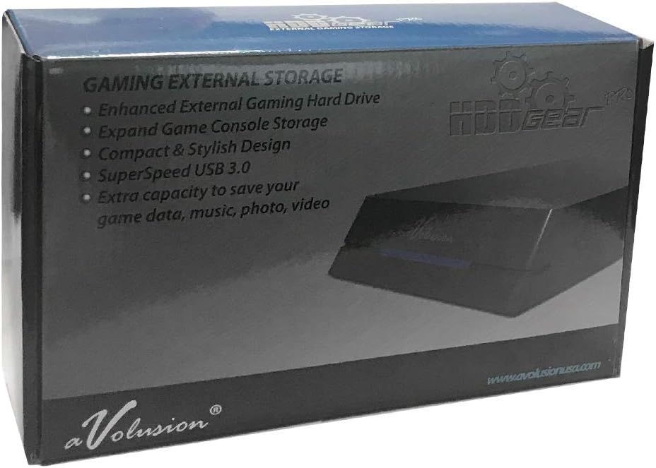 Avolusion HDDGear Pro 4TB (4000GB) 7200RPM 64MB Cache USB 3.0 External Gaming Hard Drive (Designed for PS4 Pro, Slim, Original) - 2 Year Warranty Pack of 2