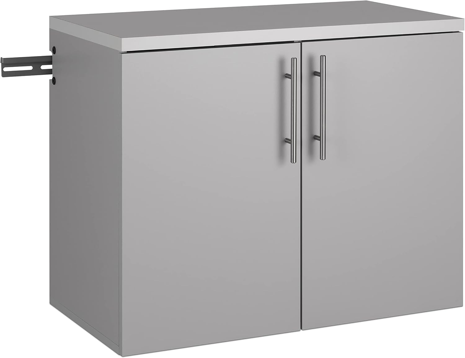 Prepac HangUps 30" Upper & 2-Door Base Garage Storage Cabinets, Light Gray