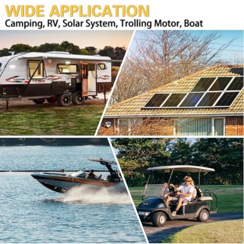 Weize 12V 100Ah TM LiFePO4 Lithium Battery, Built-in Smart BMS, Group 31 Deep Cycle Battery Perfect for Trolling Motor, RV, Solar, Marine, Overland/Van, and Off Grid Applications