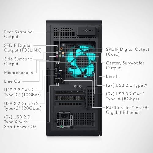 Dell 2024 Newest Alienware Aurora R16 Gaming Desktop, Intel Core i9-13900F, NVIDIA GeForce RTX 4060, 64GB DDR5 RAM, 1TB SSD, 2TB HDD, Wi-Fi 6E, Windows 11 Pro & Microsoft Office Lifetime License