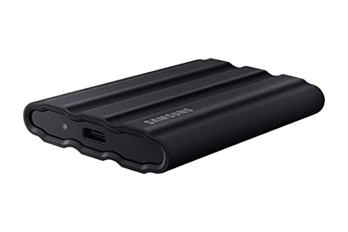 SAMSUNG T7 Shield 1TB, Portable SSD, up to 1050MB/s, USB 3.2 Gen2, Rugged, IP65 Rated, for Photographers, Content Creators and Gaming , External Solid State Drive (MU-PE1T0R/AM, 2022), Blue