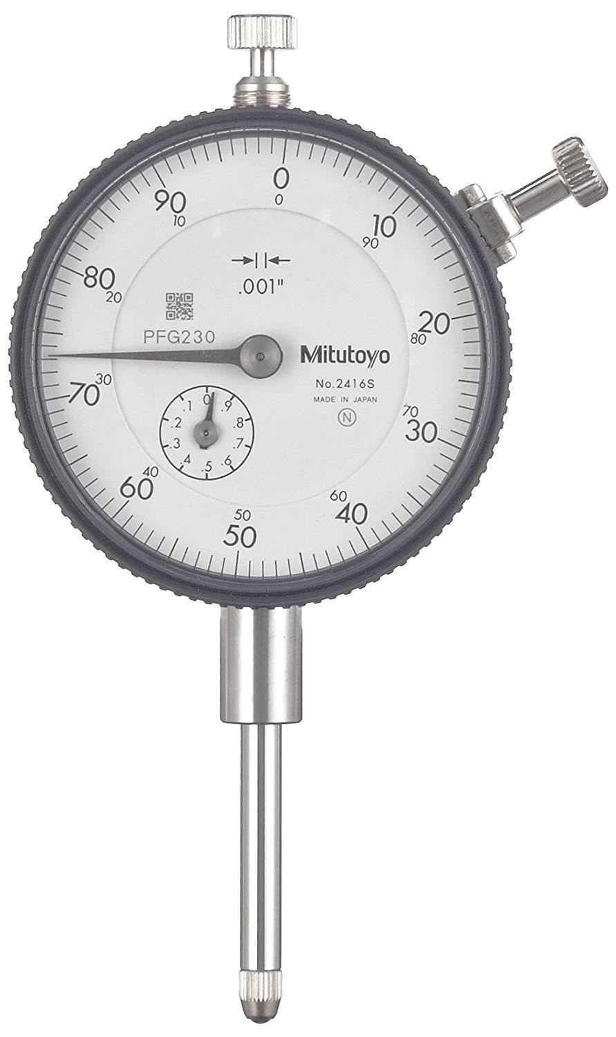 Mitutoyo 2416S Dial Indicator, 0 to 1 in, 0-100