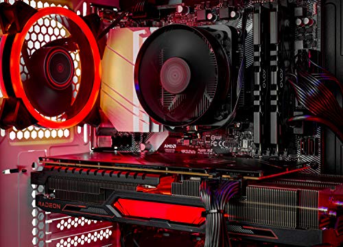 Skytech Chronos Gaming PC Desktop - AMD Ryzen 5 5600X 3.7GHz, AMD 6800 16G GDDR6, 16GB DDR4 3200, 1TB NVMe SSD, 650W Gold PSU, AC WiFi, Windows 10 Home 64-bit