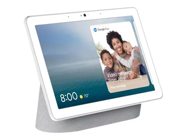 Google Nest Hub Max - Smart display - LCD 10" - 2.1-channel - wireless - Wi-Fi, Bluetooth - chalk