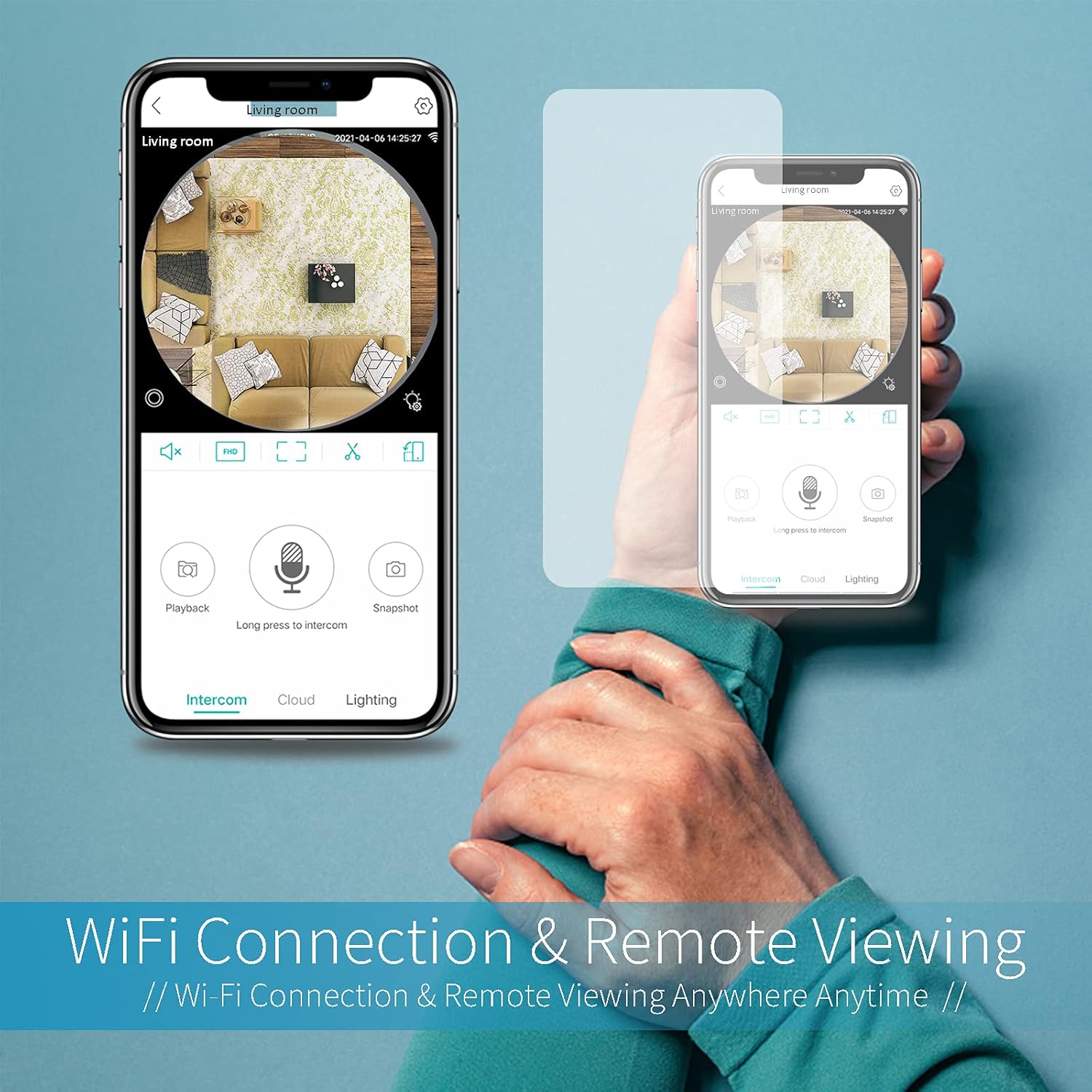 Home Security Camera, Full HD 1080P Wireless WiFi IP Camera, Home Surveillance CCTV Cameras with Motion Detection Alarm/Night Vision/Remote Viewing