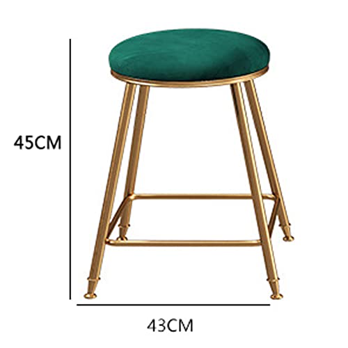 Set of 2 Bar Stools, Counter Stools with Footrest Upholstered Height Kitchen Chairs Breakfast Barstools for Pub Coffee Home Dinning Artists Studio Use