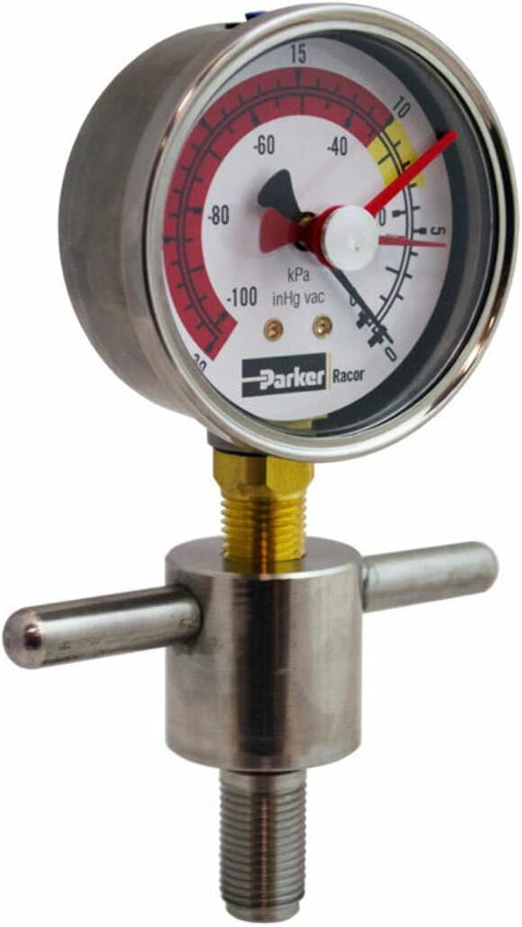 Racor RK19671 Bottom Mount Vacuum Gauge, 1 Pack