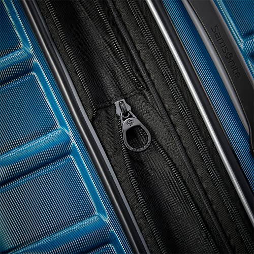 Samsonite Omni 2 Hardside Expandable Luggage with Spinner Wheels, 2-Piece Set (19/24), Lagoon Blue